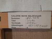 Acryl schilderij, maya wildevuur (1944-2023), naakt, 1987 - afbeelding 8 van  8