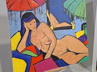 Acryl schilderij, maya wildevuur (1944-2023), naakt, 1994 - afbeelding 3 van  7