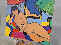 Acryl schilderij, maya wildevuur (1944-2023), naakt, 1994 - afbeelding 4 van  7