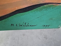 Acryl schilderij, maya wildevuur (1944-2023), naakt, 1994 - afbeelding 5 van  7