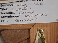 Acryl schilderij, maya wildevuur (1944-2023), naakt, 1994 - afbeelding 7 van  7