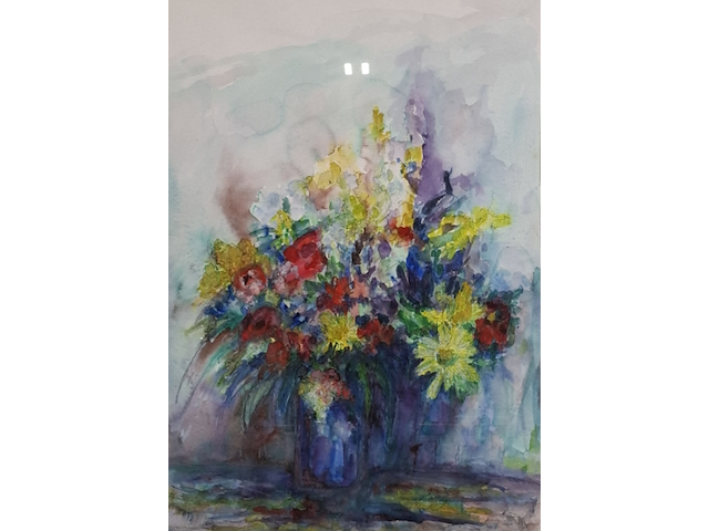 Acryl schilderij, maya wildevuur (1944-2023), naakt, 1994 - afbeelding 1 van  9