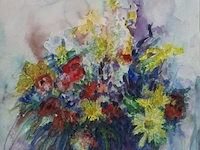 Acryl schilderij, maya wildevuur (1944-2023), naakt, 1994 - afbeelding 1 van  9