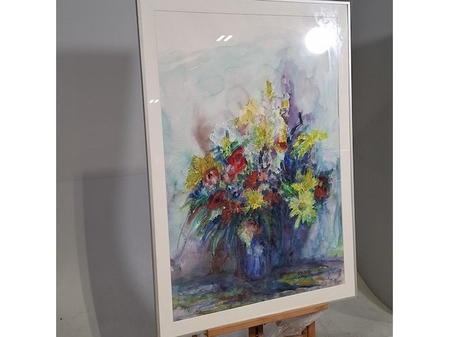 Acryl schilderij, maya wildevuur (1944-2023), naakt, 1994 - afbeelding 3 van  9