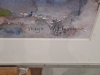 Acryl schilderij, maya wildevuur (1944-2023), naakt, 1994 - afbeelding 6 van  9