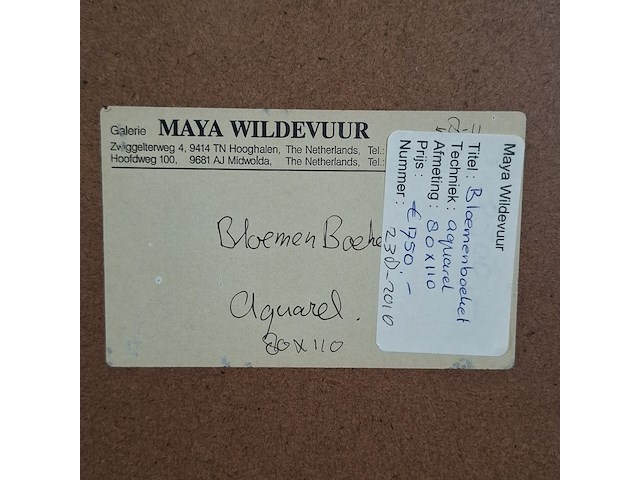 Acryl schilderij, maya wildevuur (1944-2023), naakt, 1994 - afbeelding 9 van  9