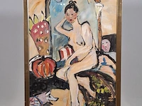 Acryl schilderij maya wildevuur (1944-2023), naakt, bouwjaar 1995 - afbeelding 2 van  9