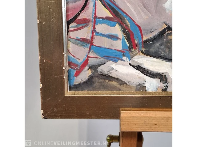 Acryl schilderij maya wildevuur (1944-2023), naakt, bouwjaar 1995 - afbeelding 6 van  9