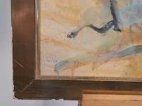 Acryl schilderij maya wildevuur (1944-2023), naakt, bouwjaar 1995 - afbeelding 6 van  9