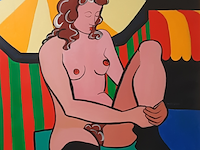 Acryl schilderij, maya wildevuur (1944-2023), naakt - afbeelding 1 van  7