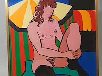 Acryl schilderij, maya wildevuur (1944-2023), naakt - afbeelding 2 van  7