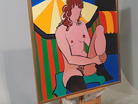 Acryl schilderij, maya wildevuur (1944-2023), naakt - afbeelding 3 van  7