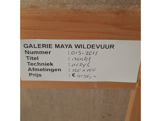 Acryl schilderij, maya wildevuur (1944-2023), naakt - afbeelding 7 van  7