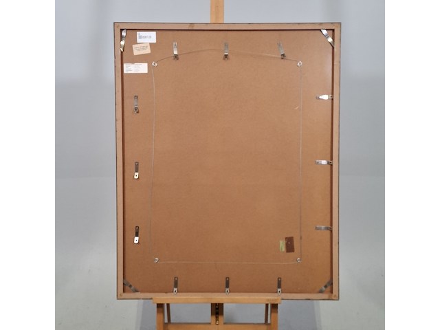 Acryl schilderij, maya wildevuur (1944-2023), paalzitter, 1999 - afbeelding 8 van  9