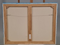 Acryl schilderij, maya wildevuur (1944-2023), puerto moreles, mexico, 2008 - afbeelding 7 van  8