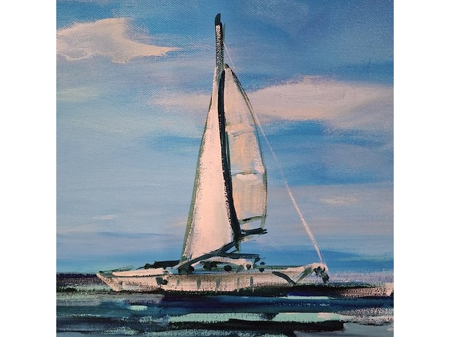 Acryl schilderij, maya wildevuur (1944-2023), puerto morelos, mexico, 2007 - afbeelding 6 van  8