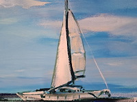 Acryl schilderij, maya wildevuur (1944-2023), puerto morelos, mexico, 2007 - afbeelding 6 van  8