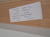 Acryl schilderij, maya wildevuur (1944-2023), puerto morelos, mexico, 2007 - afbeelding 8 van  8