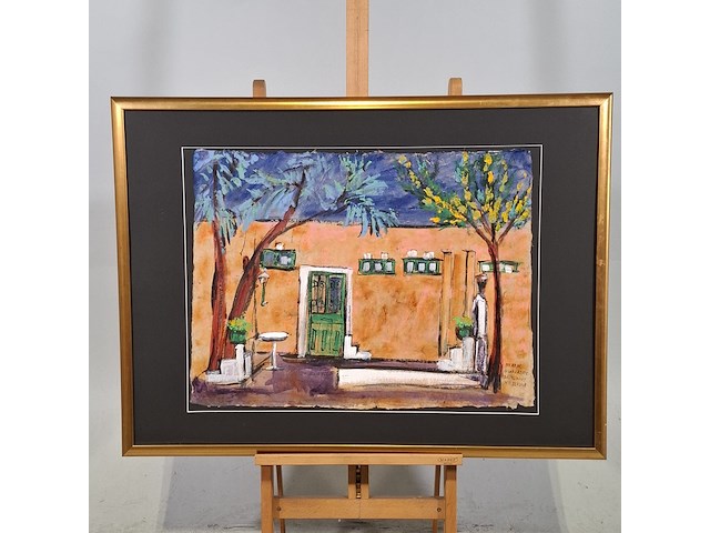 Acryl schilderij, maya wildevuur (1944-2023), quarlazete marokko, 2002 - afbeelding 2 van  9