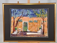 Acryl schilderij, maya wildevuur (1944-2023), quarlazete marokko, 2002 - afbeelding 2 van  9