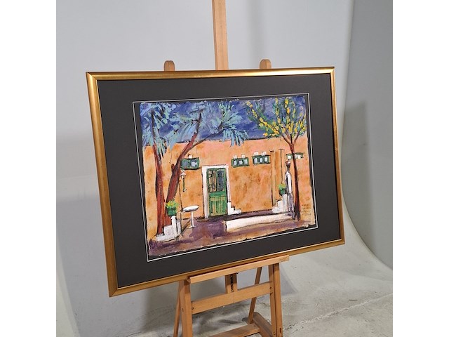 Acryl schilderij, maya wildevuur (1944-2023), quarlazete marokko, 2002 - afbeelding 3 van  9