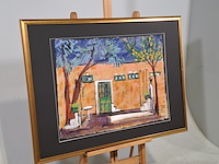 Acryl schilderij, maya wildevuur (1944-2023), quarlazete marokko, 2002 - afbeelding 3 van  9