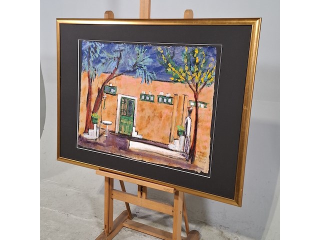 Acryl schilderij, maya wildevuur (1944-2023), quarlazete marokko, 2002 - afbeelding 4 van  9