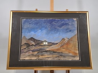 Acryl schilderij, maya wildevuur (1944-2023), sahara marokko, 2002 - afbeelding 3 van  10