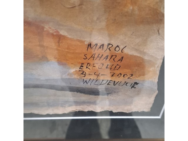 Acryl schilderij, maya wildevuur (1944-2023), sahara marokko, 2002 - afbeelding 6 van  10