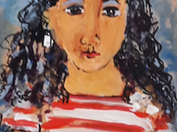 Acryl schilderij, maya wildevuur (1944-2023), sara, 2010 - afbeelding 1 van  8