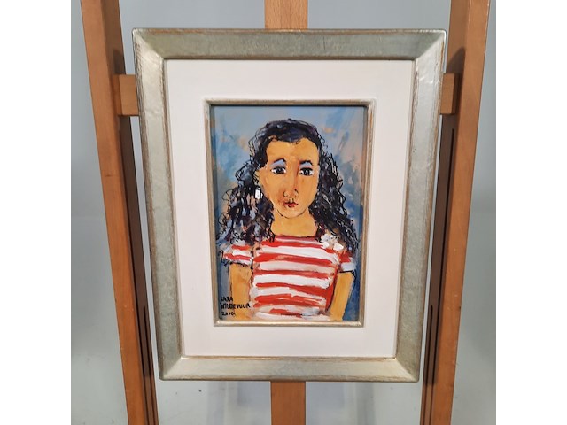 Acryl schilderij, maya wildevuur (1944-2023), sara, 2010 - afbeelding 2 van  8