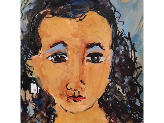 Acryl schilderij, maya wildevuur (1944-2023), sara, 2010 - afbeelding 6 van  8