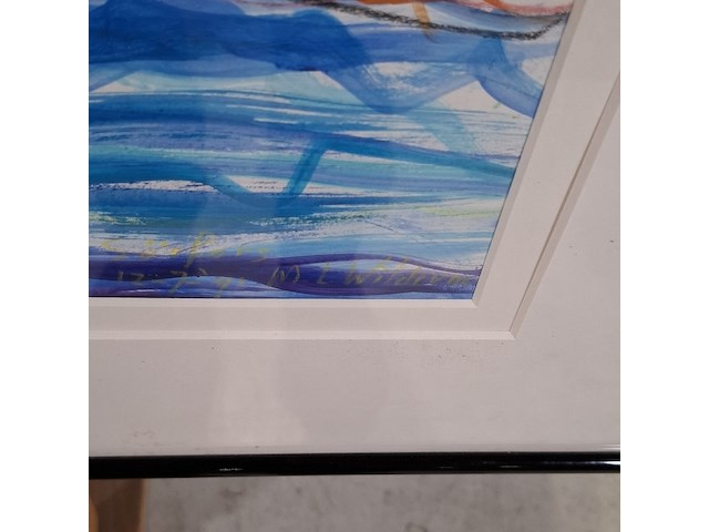 Acryl schilderij, maya wildevuur (1944-2023), sörfors, 1991 - afbeelding 4 van  8