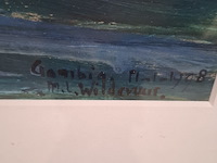 Acryl schilderij, maya wildevuur (1944-2023), strand, 1998 - afbeelding 6 van  9