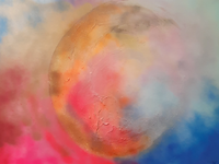 Acryl schilderij, maya wildevuur (1944-2023), 't heelal, 1989 - afbeelding 1 van  8