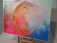 Acryl schilderij, maya wildevuur (1944-2023), 't heelal, 1989 - afbeelding 4 van  8