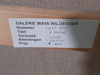 Acryl schilderij, maya wildevuur (1944-2023), 't heelal, 1989 - afbeelding 8 van  8