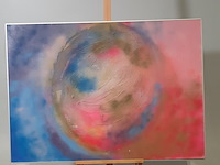 Acryl schilderij, maya wildevuur (1944-2023), 't heelal, 1989 - afbeelding 2 van  8