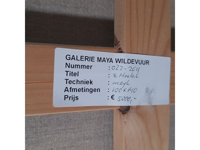 Acryl schilderij, maya wildevuur (1944-2023), 't heelal, 1989 - afbeelding 8 van  8