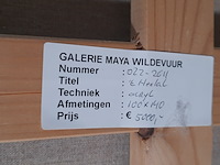 Acryl schilderij, maya wildevuur (1944-2023), 't heelal, 1989 - afbeelding 8 van  8