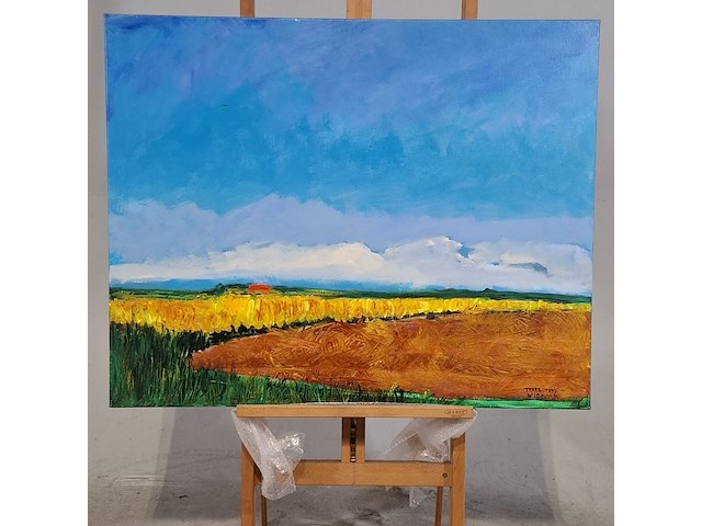 Acryl schilderij, maya wildevuur (1944-2023), texel, 2007 - afbeelding 2 van  8