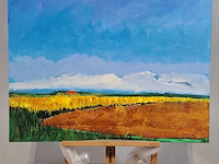 Acryl schilderij, maya wildevuur (1944-2023), texel, 2007 - afbeelding 2 van  8