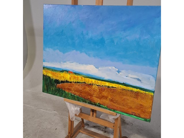 Acryl schilderij, maya wildevuur (1944-2023), texel, 2007 - afbeelding 4 van  8