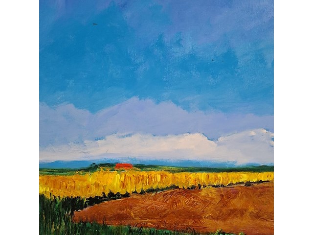 Acryl schilderij, maya wildevuur (1944-2023), texel, 2007 - afbeelding 6 van  8