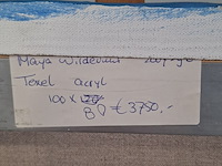 Acryl schilderij, maya wildevuur (1944-2023), texel, 2007 - afbeelding 8 van  8