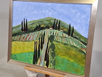 Acryl schilderij, maya wildevuur (1944-2023), toscane, 2006 - afbeelding 4 van  9