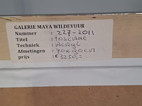 Acryl schilderij, maya wildevuur (1944-2023), toscane, 2006 - afbeelding 9 van  9