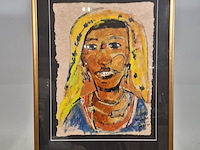 Acryl schilderij, maya wildevuur (1944-2023), udaipur india, 2002 - afbeelding 2 van  9