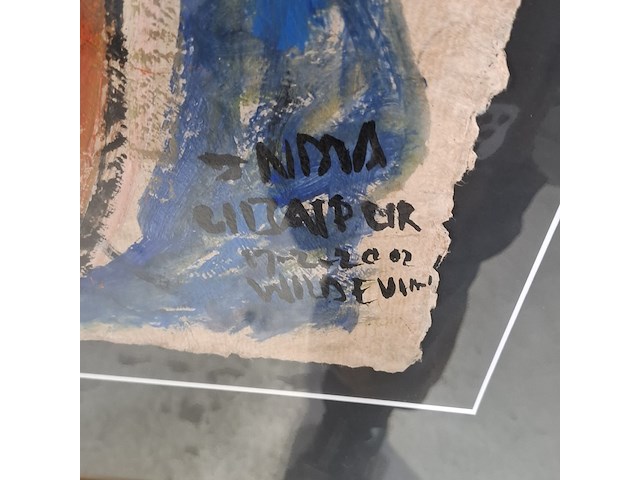 Acryl schilderij, maya wildevuur (1944-2023), udaipur india, 2002 - afbeelding 6 van  9