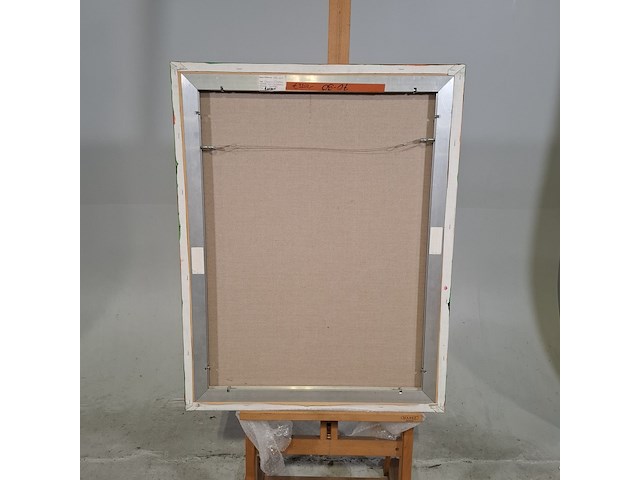 Acryl schilderij, maya wildevuur (1944-2023), vrouw india, 2001 - afbeelding 7 van  8